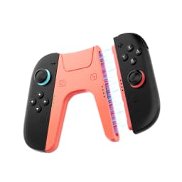 Charging Grip for Switch 2 Joy-Con Controller, Type-C Dual Charging Handle with LED Indicator Grip for Switch 2 Accessories