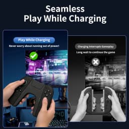 Charging Grip for Switch 2 Joy-Con Controller, Type-C Dual Charging Handle with LED Indicator Grip for Switch 2 Accessories