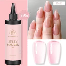 BORN PRETTY 250g Super Top Coat Gel Nail Polish Base Gel Matte Top Coat Jelly Gel Rubber Base Gel Soak Off Big Volume Varnish
