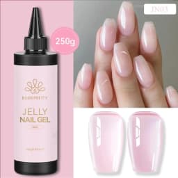 BORN PRETTY 250g Super Top Coat Gel Nail Polish Base Gel Matte Top Coat Jelly Gel Rubber Base Gel Soak Off Big Volume Varnish