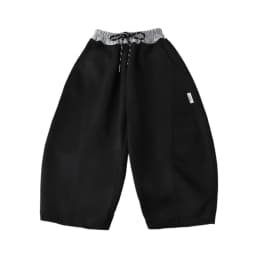 2026 New Spring Casual Kids Pants Black Elastic Waist Straight Leg Sweatpants for Boys Loose Pocket Children Trousers