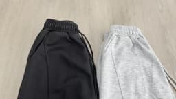 2026 New Spring Casual Kids Pants Black Elastic Waist Straight Leg Sweatpants for Boys Loose Pocket Children Trousers