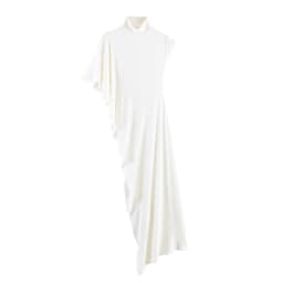 Women's Top 2026 Spring New Style Black Short-Sleeve High-Neck Asymmetrical Pleated Decorative Top Elegant and Stylish Personal
