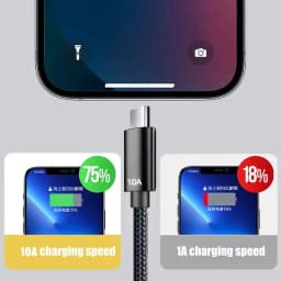 New 10A 120W Fast Charging Type C Cable Usb Data Transfer Data Cord For Xiaomi Oneplus Realme Huawei 0.25/0.5/1/1.5/2/3m