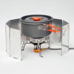 8 Plates / 10 Plates Aluminum Alloy Stove Windscreen Ultralight Foldable Stove Windshield Camping Stove Gas Stove Wind Shield
