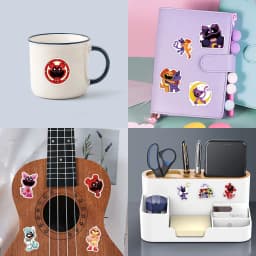 50pcs Smilling Critters Decorative Stationery Water Cup Computer Waterproof Sticker