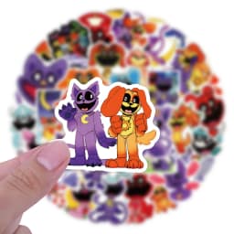 50pcs Smilling Critters Decorative Stationery Water Cup Computer Waterproof Sticker