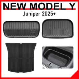 For Tesla Model Y Juniper 2025 2026 Front Rear Trunk Mats Cargo Mat Liner Seat Back Cover Pads All Weather Interior Accessories