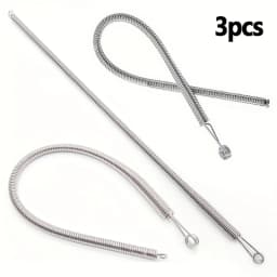 Bendable Spring Drawstring Threader Clip Pants Hoodies Elastic Band Lace Cord Flexible Drawstring Thread DIY Sewing Accessories