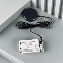 220V LED Touch ON/OFF Sensor Switch Penetrating Wood Panel Smart Home Customized for Lighting Control Used for cupboard