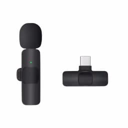 Wireless Lavalier Microphone For Type-C Smartphones Mini Mic for Vlogging TikTok Facebook Videos Microphones Audio Recording