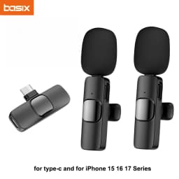 Wireless Lavalier Microphone For Type-C Smartphones Mini Mic for Vlogging TikTok Facebook Videos Microphones Audio Recording