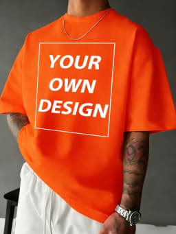 Personalized Custom Print Summer Cotton Comfy T-Shirt Basics Fashion Short Sleeve Street Sport Tee Shirts Loose Breathable Top