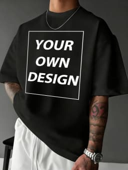 Personalized Custom Print Summer Cotton Comfy T-Shirt Basics Fashion Short Sleeve Street Sport Tee Shirts Loose Breathable Top