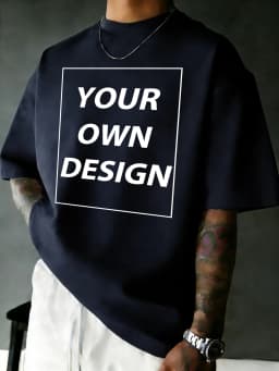 Personalized Custom Print Summer Cotton Comfy T-Shirt Basics Fashion Short Sleeve Street Sport Tee Shirts Loose Breathable Top