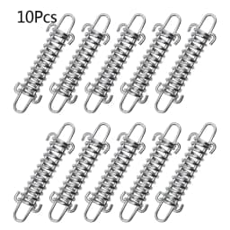 4/6/10Pcs Dog Leash Shock Absorber Spring Dog Tie Out Shock Buffer Spring Galvanized Steel Outdoor Camping Tent Rope Tensioner