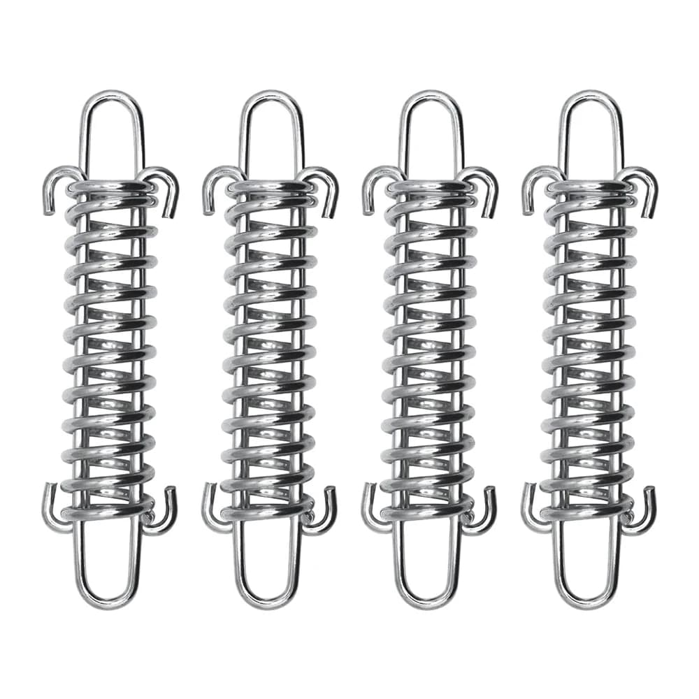 4/6/10Pcs Dog Leash Shock Absorber Spring Dog Tie Out Shock Buffer Spring Galvanized Steel Outdoor Camping Tent Rope Tensioner