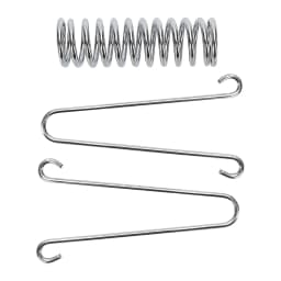 4/6/10Pcs Dog Leash Shock Absorber Spring Dog Tie Out Shock Buffer Spring Galvanized Steel Outdoor Camping Tent Rope Tensioner