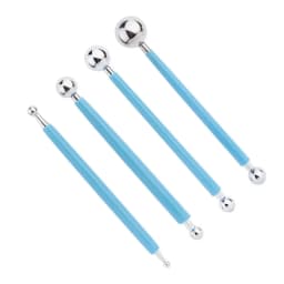 For Embossing Pattern 4 Pcs Point Drill Creasing Pen With DIY Ball Styluses Tools Spiral Double Head Clay Sculpting Tools