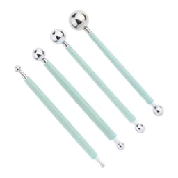For Embossing Pattern 4 Pcs Point Drill Creasing Pen With DIY Ball Styluses Tools Spiral Double Head Clay Sculpting Tools