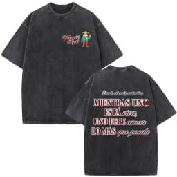 Rapper Bad Bunny Vintage Washed T Shirts Debi Tirar Mas Fotos DTMF T-shirts Men's Clothing Fashion High Quality T-shirt Couples
