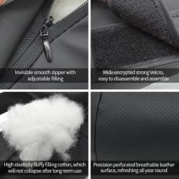 Car Seat Headrest Universal Travel Rest 3D Neck Pillow Protect Neck Soft Fluffy Comfortable Neck Rest Car Accessories