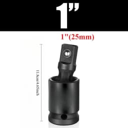 Air Cannon Pneumatic Universal Joint-Socket Swivel Set 360 degree Rotary Joint Electric Wrench Socket Extension Set 1/2" 3/8" 1/