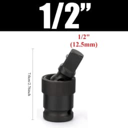 Air Cannon Pneumatic Universal Joint-Socket Swivel Set 360 degree Rotary Joint Electric Wrench Socket Extension Set 1/2" 3/8" 1/