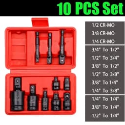 Air Cannon Pneumatic Universal Joint-Socket Swivel Set 360 degree Rotary Joint Electric Wrench Socket Extension Set 1/2" 3/8" 1/