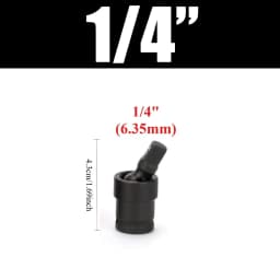 Air Cannon Pneumatic Universal Joint-Socket Swivel Set 360 degree Rotary Joint Electric Wrench Socket Extension Set 1/2" 3/8" 1/