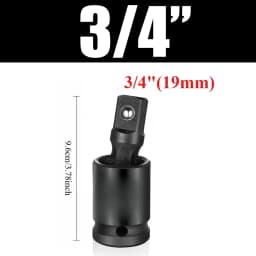 Air Cannon Pneumatic Universal Joint-Socket Swivel Set 360 degree Rotary Joint Electric Wrench Socket Extension Set 1/2" 3/8" 1/