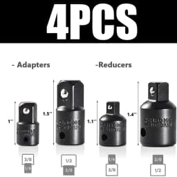 Air Cannon Pneumatic Universal Joint-Socket Swivel Set 360 degree Rotary Joint Electric Wrench Socket Extension Set 1/2" 3/8" 1/