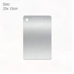 WXCOO Chopping Board Stainless Steel Double Sided Thickened Kneading Dough Board Kitchen Household Fruit Cutting Block