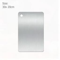 WXCOO Chopping Board Stainless Steel Double Sided Thickened Kneading Dough Board Kitchen Household Fruit Cutting Block