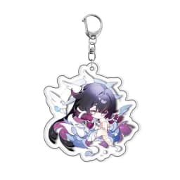 Game Genshin Columbina Hyposelenia Damselette Acrylic Keychain Backpack Pendant and Figure Stand Model Plate Desktop Decor Gift