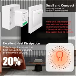WIFI/ZigBee Smart Mini Smart Light Switch 2 Way Control Breaker Relay 16A Smart Life APP Voice Control For Tuya Alexa Google