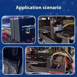 LDPCSJ 180° Rotating Elbow PCI-E Graphics Card Power Supply Adapter Connector GPU PSU Steering 6Pin 8Pin Wiring Artifact