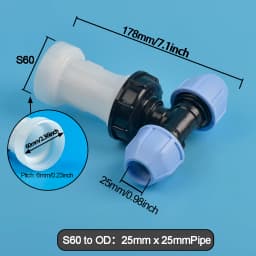 Extension Joint Water IBC Tank Fittings S60 IBC Tank To 20/25/32mm PE Pipe Adapter Garden Irrigation Watering Quick Connector