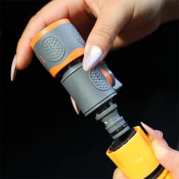 1/4 3/8'' 1/2'' 3/4'' Hose Quick Connecter Plastic Rubber Coupling Adapter Pipe Tubing Irrigation System Coupler Shut Off Valve