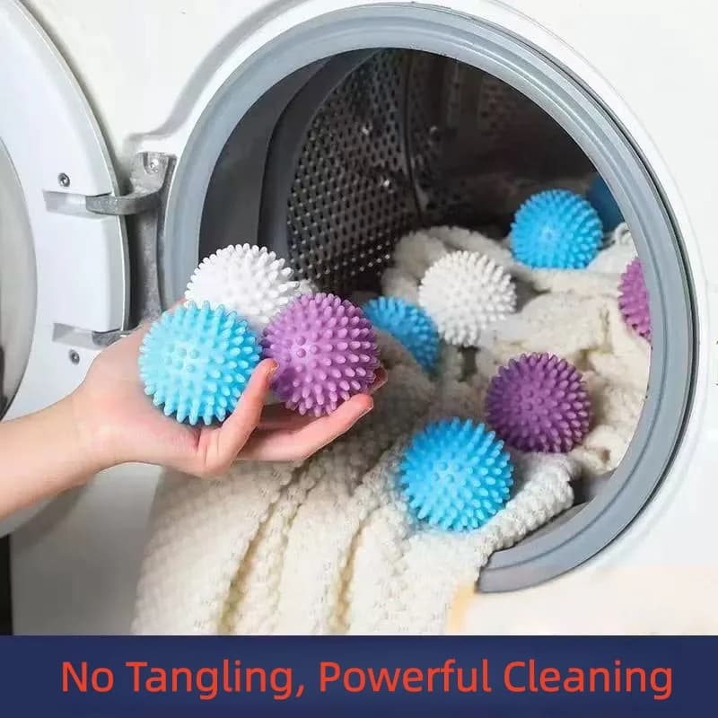 5PCS Powerful Laundry Balls Anti-Tangle Washing Machine Balls Reusable Anti-Winding Wash Ball for Household