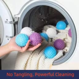 5PCS Powerful Laundry Balls Anti-Tangle Washing Machine Balls Reusable Anti-Winding Wash Ball for Household