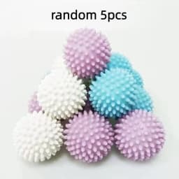 5PCS Powerful Laundry Balls Anti-Tangle Washing Machine Balls Reusable Anti-Winding Wash Ball for Household