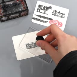 Acrylic Handle Transparent Rectangular Silicone Stamp Creative DIY Journal Material Collage Student Supplies Stationery