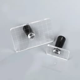 Acrylic Handle Transparent Rectangular Silicone Stamp Creative DIY Journal Material Collage Student Supplies Stationery