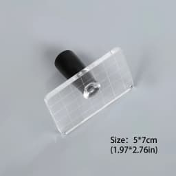 Acrylic Handle Transparent Rectangular Silicone Stamp Creative DIY Journal Material Collage Student Supplies Stationery