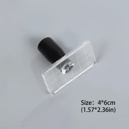 Acrylic Handle Transparent Rectangular Silicone Stamp Creative DIY Journal Material Collage Student Supplies Stationery