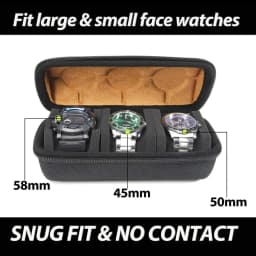 Watch Box Organizer for Men,Watch Travel Case Portable Storage Watch Display Holder for Wristwatches with anti-Move Watch Pillow