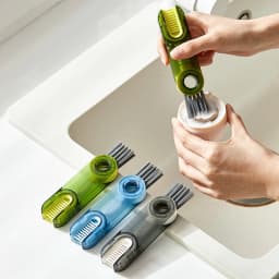 Three-In-One Cup Lid Brush Thermos Cup Gap Cleaning Artifact U-Shaped Cup Mouth Special Cleaning Brush