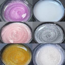 Jillnails Snow Sparkle Builder Nail Gel 100g/50g Hema TPO Free Shimmer Glitter Pink Purple Milky for Nail Extension Sculpting
