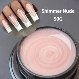 Jillnails Snow Sparkle Builder Nail Gel 100g/50g Hema TPO Free Shimmer Glitter Pink Purple Milky for Nail Extension Sculpting